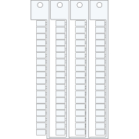 TERMINAL BLOCK TAGS 6X10-6 MOD | 0 Wit 0 met afmeting: 0