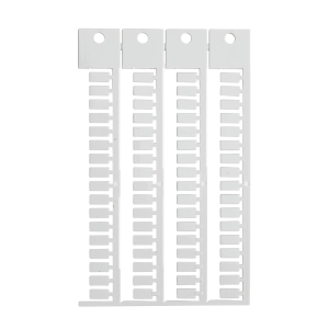 TERMINAL BLOCK TAG, SI, 5X10 | Glanzend Wit 0 met afmeting: 0