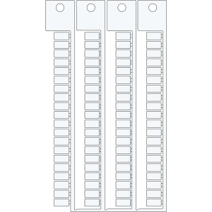 TERMINAL BLOCK TAGS .5X10-5SIEM.WA2 AL | 0 Wit 0 met afmeting: 0