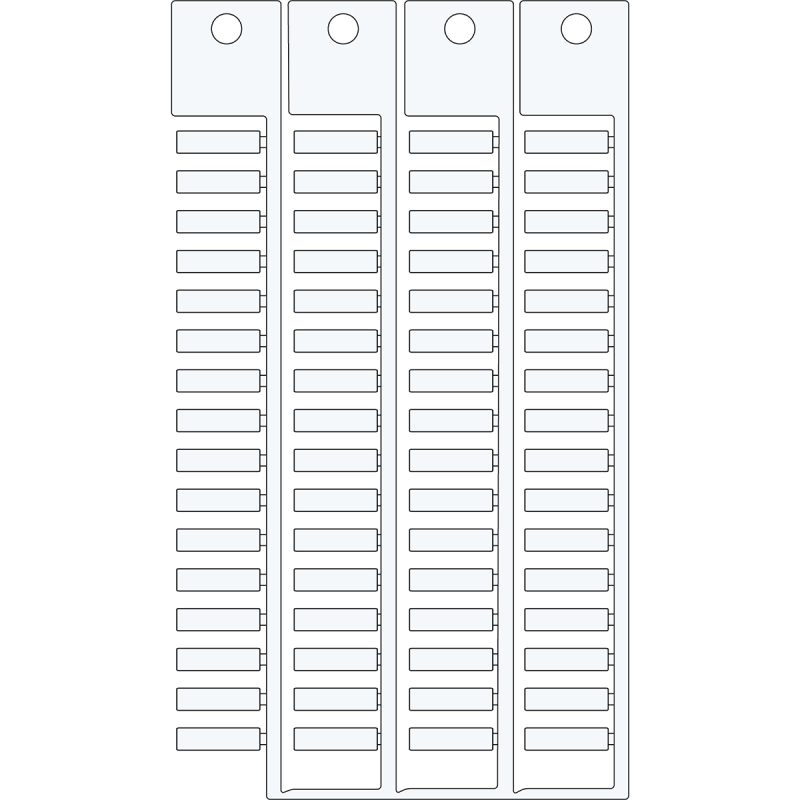 TAG -4X15 -4 STICKS WHITE | 0 Wit 0 met afmeting: 0