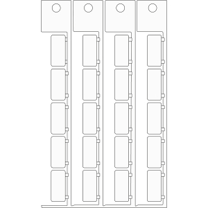 TAG 9X20 FOR SAT920-SA1121 WHITE. | 0 Wit 0 met afmeting: 0