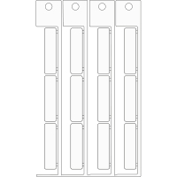 ADHESIVE TAG.9X35 BASE ADESIVA . | 0 Wit 0 met afmeting: 0