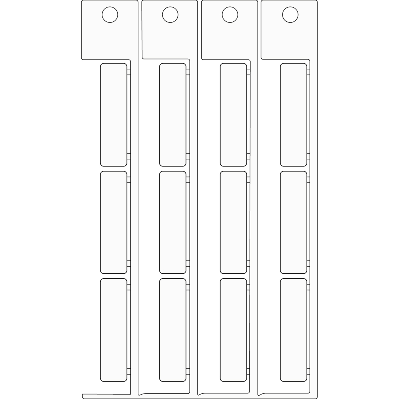 ADHESIVE TAG.9X35 BASE ADESIVA . | 0 Wit 0 met afmeting: 0