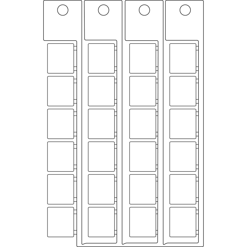 TAG 15X17 WHITE | 0 Wit 0 met afmeting: 0