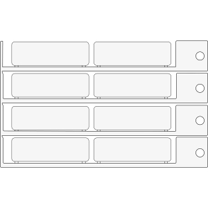 TAG 15X49 WHITE | 0 Wit 0 met afmeting: 0
