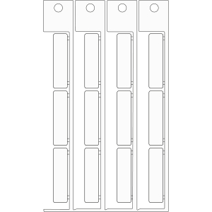 ADHESIVE TAG.9X35 BASE ADESIVA . | 0 Wit 0 met afmeting: 0