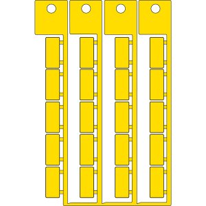 ADHESIVE TAG.9X20 YELLOW | 0 Geel 0 met afmeting: 0